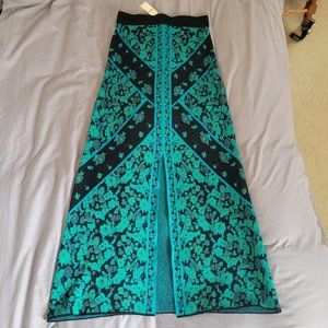 Anthropologie floral knit maxi skirt from Eva Franco, new with tags